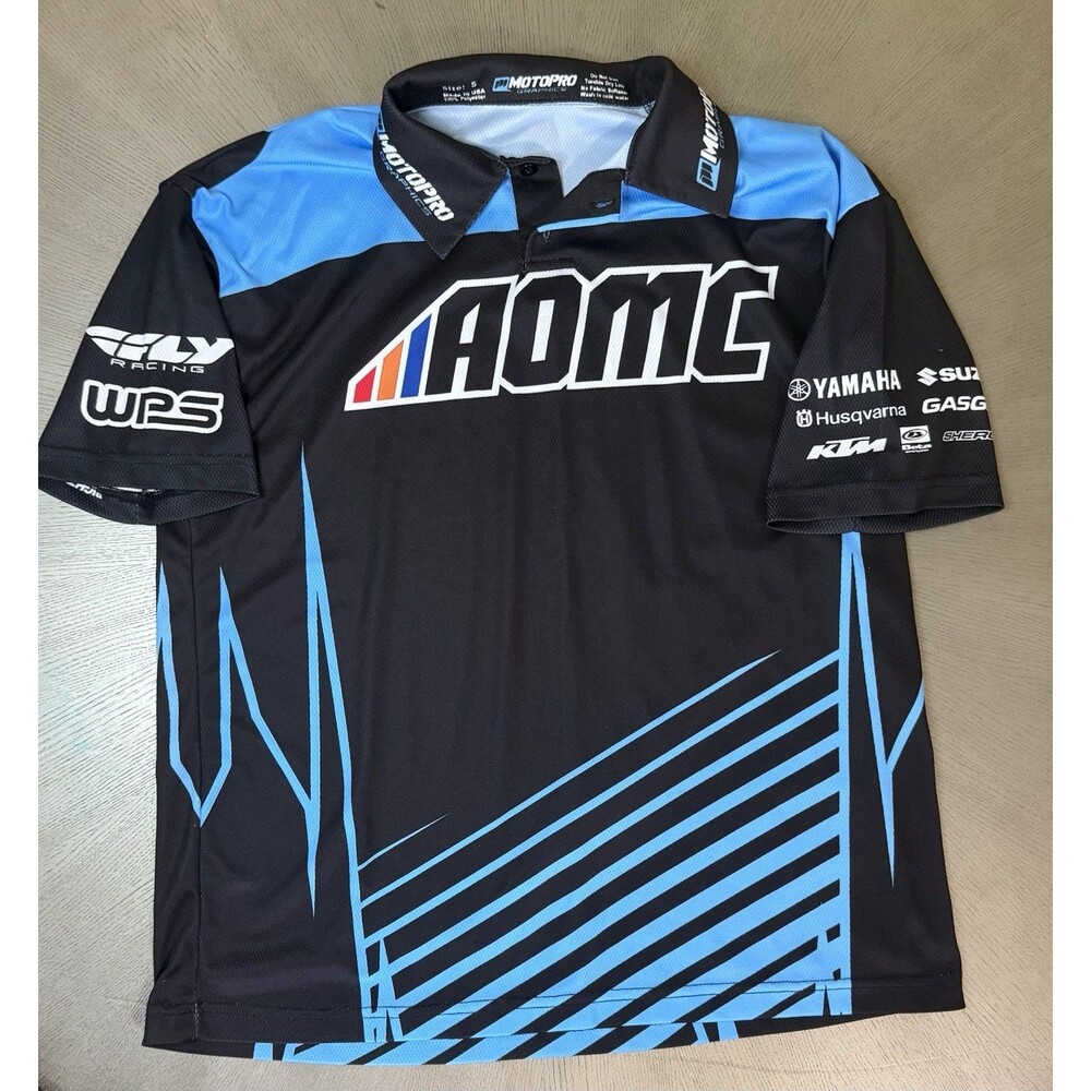 MotoPro Graphics AOMC Motocross Pit Shirt Mens S KTM Husqvarna Fly Racing Jersey